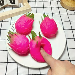 Dragon Fruit Squish Ball | Stress Relief Fidget Toy for Kids and Adults close-up view