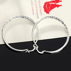 5 cm Sterling Silver Hoop Earrings for Women