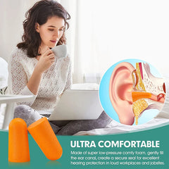 20 Pairs Soft Foam Ear Plugs | Noise Reduction for Sleep and Travel detail view
