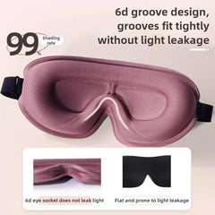 Travel 3D Sleeping Mask | Blockout Light Sleep Aid with Memory Foam alternate view