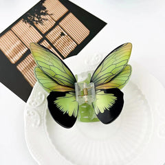 1Pc Big and Elegant Butterfly Hair Claw Clips, Colorful Claw Clips Accessories for Women Thin and Medium Hair, Styling Accessori