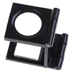 10X 28mm Folding Magnifier Stand Loupe | Textile Optical Glass Tool close-up view