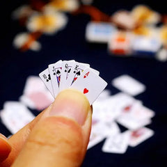 Funny and Cute Mini Card Poker Game Super Small Gift Travel Toy Prank Props detail view