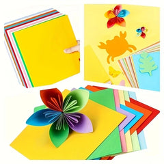 10 Color Cardstock Paper Pack | 100 Sheets for Origami, Crafts and Sewing detail view