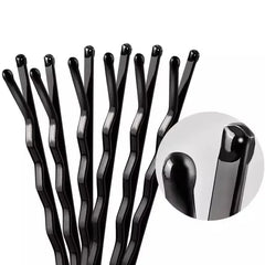 60/600pcs Black Hairpins for Women Hair Clip Lady Bobby Pins Invisible Wave Curly Brid close-up view