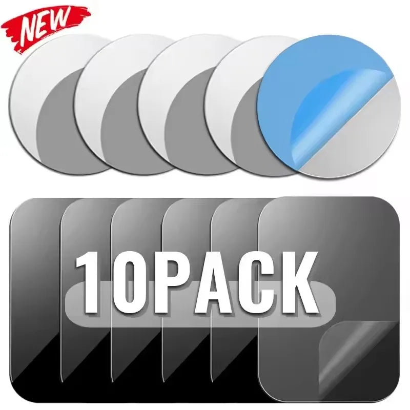 Magnetic Metal Plate Disk Car Phone Holder Stickers 10 Pcs