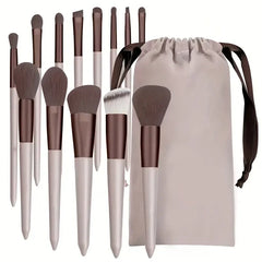 13-Piece Makeup Brush Set | Complete Eye Shadow, Concealer & Powder Brush Kit
