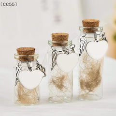 〔CC55〕Pet Memorial Bottle Pet Hair Dogs Cats Fur Keepsake Bottle Storage With 3 Silver Accessories P