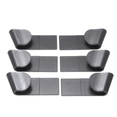 6pcs/Set Pot Lid Holder Wall-Mounted Hanging Holder for Pan Pot Cover Rack Plastic Kitchen Storage R