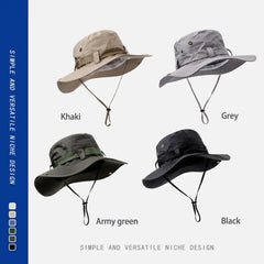Outdoor Sun Protection Bucket Hat | UV Face Cover Cap for Hiking and Camping detail view