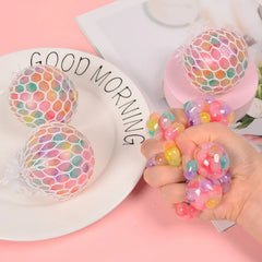 The Rainbow Bead Pressure Reducing Ball Squishy Fidget Toys Funny Stress Reliever Reduce detail view