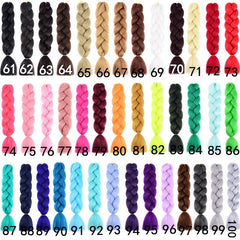 24Inch Synthetic Long Box Jumbo Braiding Hair Extensions Yaki Straight Texture for Wo alternate view
