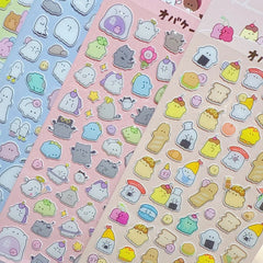 3D Crystal Stickers 4PCS | Cute Animal & Ghost Reward Decals for Kids detail view