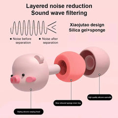 Sleep Earplugs for Noise Reduction | Silicone Noise Canceling Earmuffs for Sleep, Work, detail view