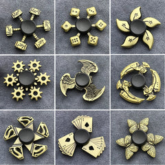 Bronze Metal Alloy Fidget Spinner | R188 Mute Bearing Hand Spinner for Stress Relief