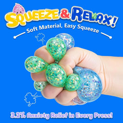 Novelty Squishy Poo Stress Ball Squishies Toys Glitter Funny Stretch Squeeze Fidget Toys detail view