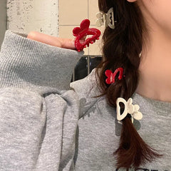 Fashion Hair Clips for Women Small Sweet Hair Claws Clip Geometric Cute Barrettes Crab close-up view