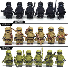 Military Special Forces Building Blocks | Police Soldiers and Weapons Toy Set