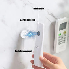 Magnetic Remote Control Storage Hook | Wall-Mounted Strong Magnet Organizer close-up view