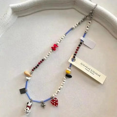 Personalized Dalmatian Pendant Necklace | Custom Beaded Jewelry Gift