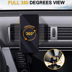 Magnetic Car Phone Holder 360° Roation Adjustable Magnet Stand Car Air Vent Clip Mount close-up view
