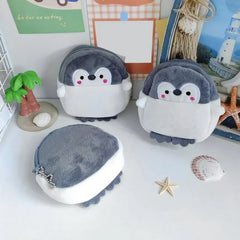 Cartoon Cute Pig Animal Coin Purse | Kawaii Soft Plush Zipper Wallet for Kids detail view