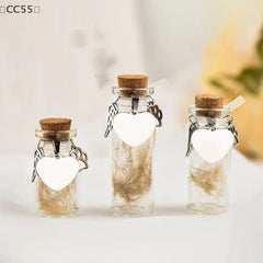 〔CC55〕Pet Memorial Bottle Pet Hair Dogs Cats Fur Keepsake Bottle Storage With 3 Silve alternate view