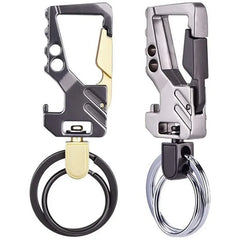 Heavy Duty Keychain Bottle Opener Carabiner | Metal Key Ring for Men and Women