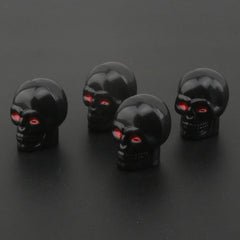 4Pcs Skull Valve Caps ABS Car Wheel Plugs for Alloy Wheels