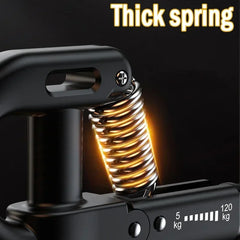 Adjustable Hand Gripper | 5-120 kg Heavy Finger Strengthener for Muscle Recovery close-up view
