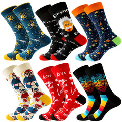 Sock Combed Cotton Funny Men's Big Size Crew Harajuku Hip Hop Thick Long Socks