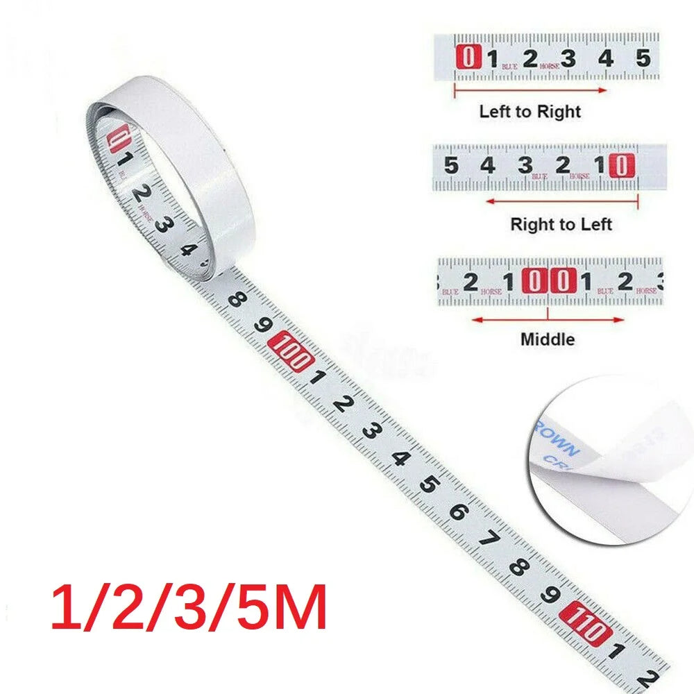 1Pcs Tape Measure 1/2/3/5M 13MM Adhesive- Rulers Woodworking Measuring Ruler Sewing Tailor Tape Meas