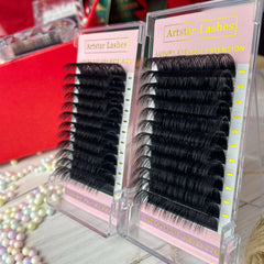 12-Row Eyelash Extension Tray | C/CC/D/DD Curl Volume Lashes for Professionals