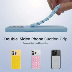 Silicone Suction Cup Phone Stand, Hands-Free Double-Sided Grip