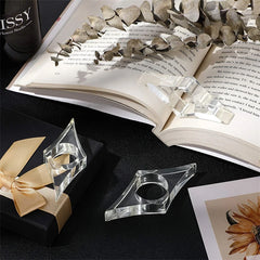 Acrylic Thumb Book Support Book Page Holder Bookmark School Office close-up view