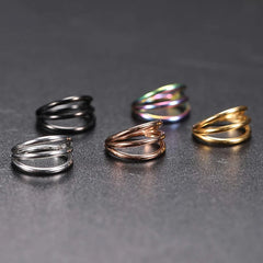 316L Surgical Steel Segment Tragus Helix Cartilage Earring Nose Ring Septum Clicker C alternate view