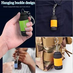 Portable Mini Flashlight Keychain Light | USB Rechargeable LED Keychain Torch close-up view