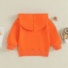 Kids Solid Color Hoodie | Long Sleeve Pullover for Toddlers detail view