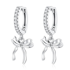 925 Silver Butterfly Cherry Stud Earrings | Fine Jewelry Gift for Women detail view
