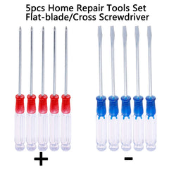 New Sale 5Pcs Home Repair Tools Set Small Precision Flat-blade/Cross Screwdriver