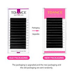 TDANCE Easy Fan Eyelash Extensions | Natural Blooming Faux Mink Individual Lashes detail view