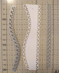 Lace Edge Border Metal Cutting Dies | Decorative Paper Craft Stencil Set