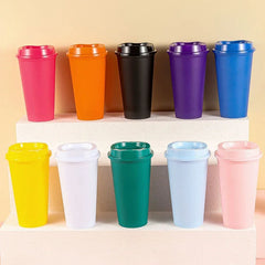 Popular Coffee Mug Shatterproof Cup Wide Application Unbreakable PP Lid Travel Bottle