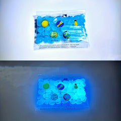 100pcs Glow In The Dark Pebbles Resin for Landscape detail view