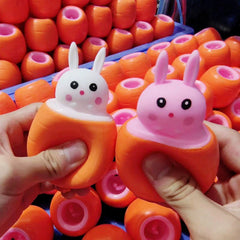 Funny Pop-Up Slow Rebound Squishy Cheese Mouse Cup Hand Antistress Reliever Squirrel alternate view