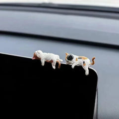 Funny Sleeping Cats Car Dashboard Ornament Adorable PVC Decoration For Car Interior Funny Dashboard Figurine Auto Accessories