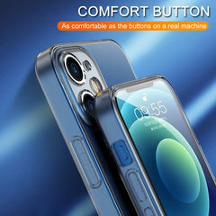 Ultra Thin Clear Phone Case For iPhone 11 12 13 14 15 16 17 18 Pro X XR XS Max Mini 7 close-up view