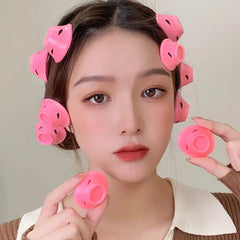 10pcs Heatless Hair Curlers Set | Soft Silicone No Heat Hair Rollers for Sleeping alternate view
