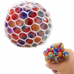 6cm Kids Exotic Pinch The Rainbow Bead Pressure Reducing Ball Vent Ball Decompression Toy TPR Pinch