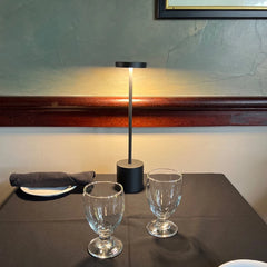 Aluminum Alloy LED Table Lamp | Rechargeable Touch Dimming Night Light close-up view